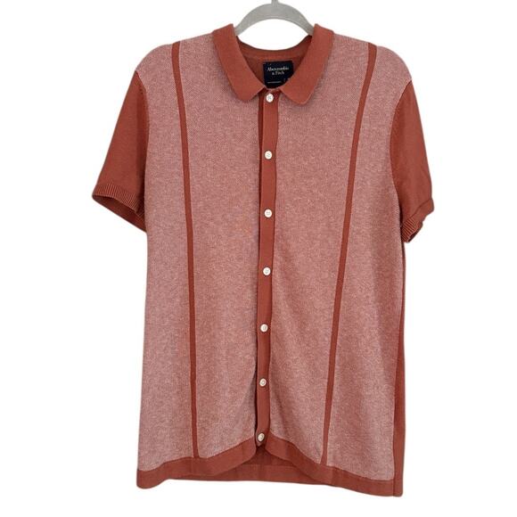 Abercrombie & Fitch PAIR of Men's SS Button Up Casual Tops Medium - Picture 4 of 10